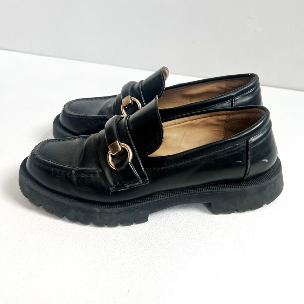 Zara | Leather Lug Sole Loafers